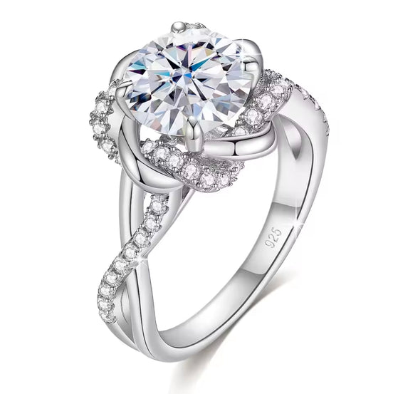 Louisa Entwined Bloom Moissanite Ring