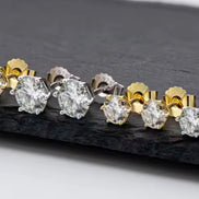 Classic Moissanite Stud Earrings