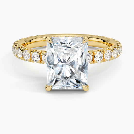 The Radiant Pavé Crown Ring